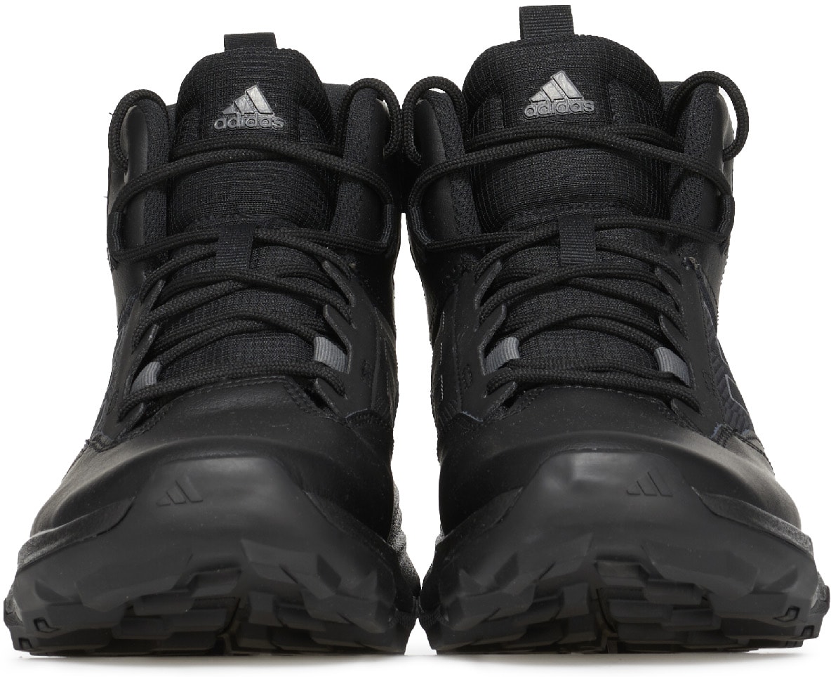 adidas Originals: Black Terrex Unity Leather Mid RAIN.RDY - 3