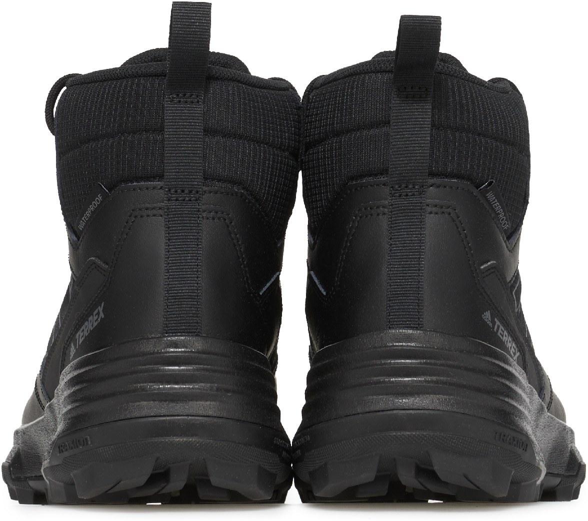 adidas Originals: Black Terrex Unity Leather Mid RAIN.RDY - 5