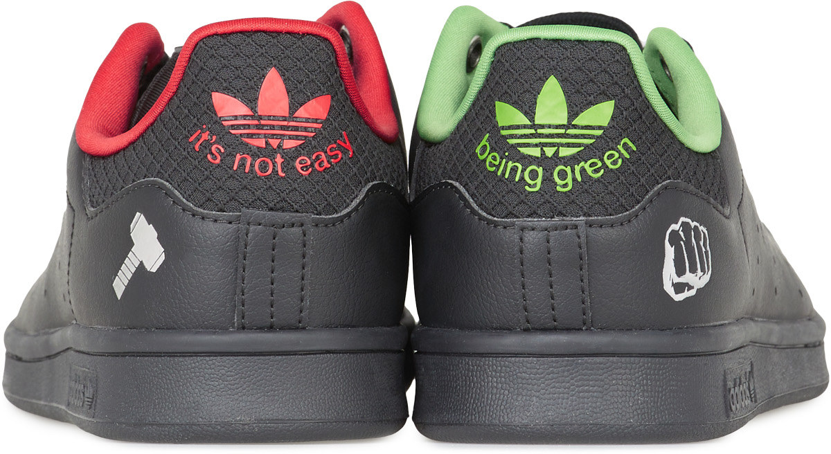 adidas Originals: Black Disney Hulk And Thor Stan Smith - 5