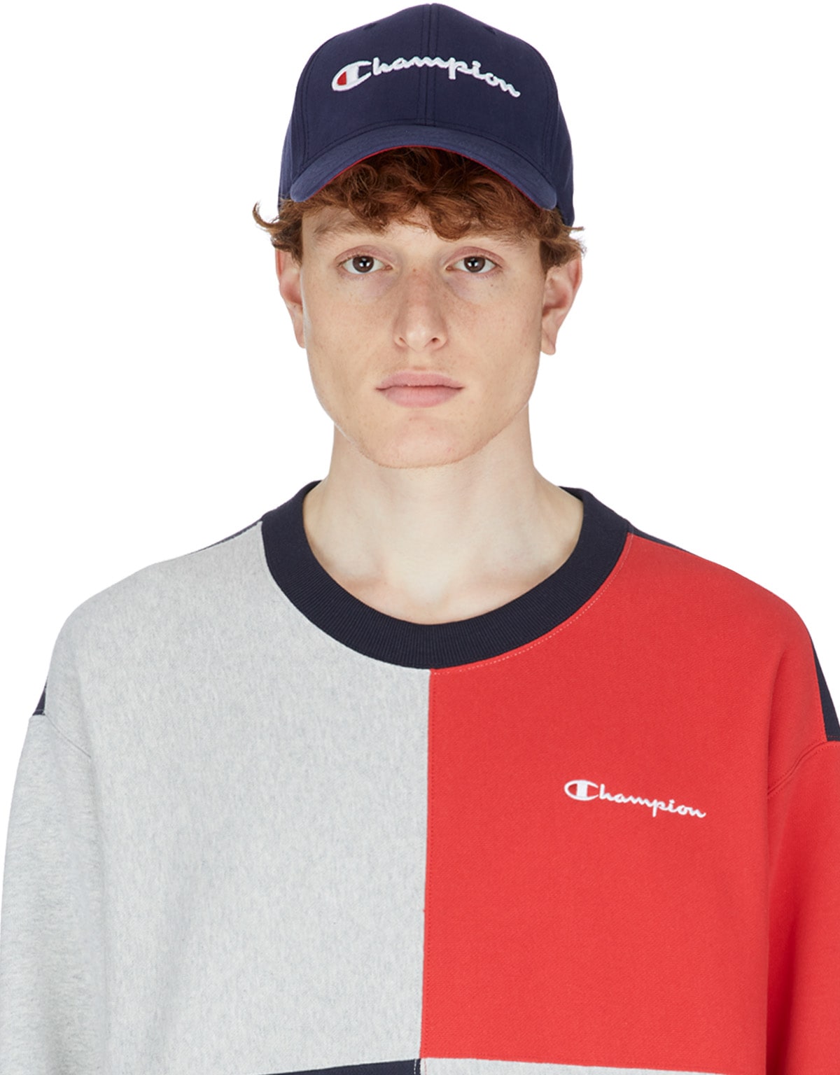 Champion: Blue Classic Twill Baseball Cap - 1