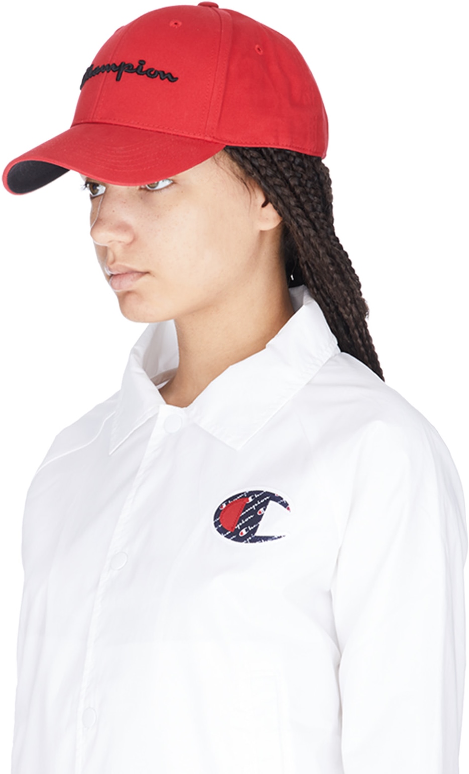 Champion: Red Classic Twill Baseball Cap - 2