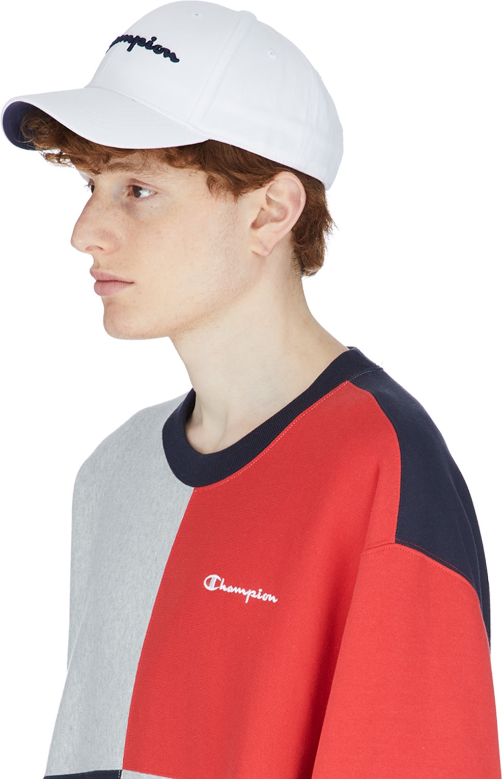 Champion: White Classic Twill Baseball Cap - 2