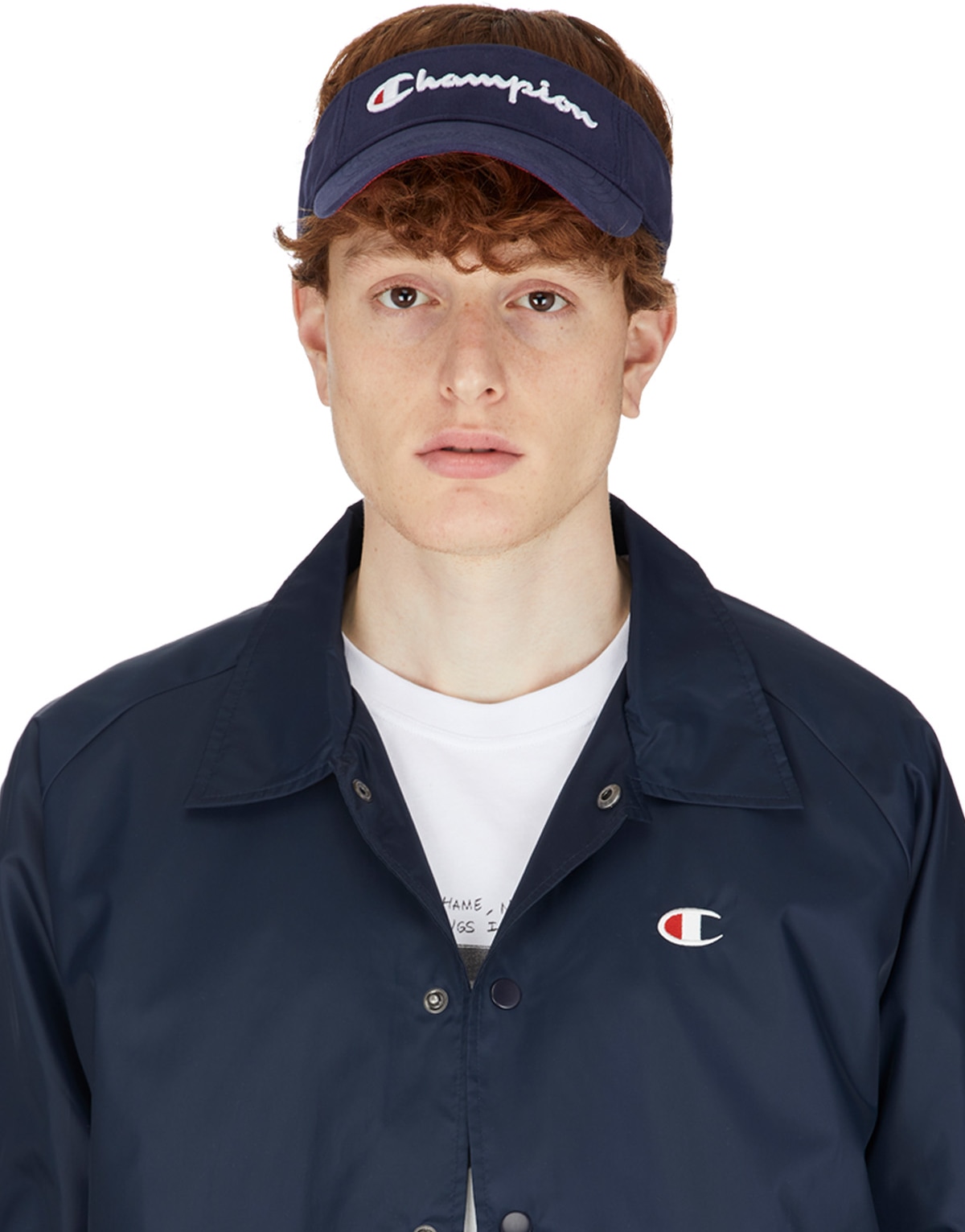 Champion: Blue Classic Twill Mesh Visor - 1