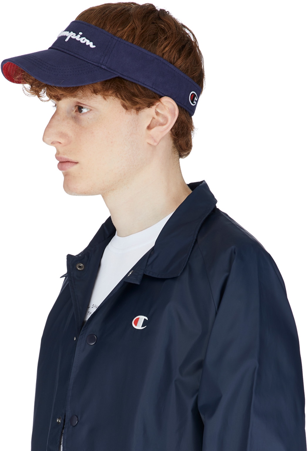 Champion: Blue Classic Twill Mesh Visor - 2