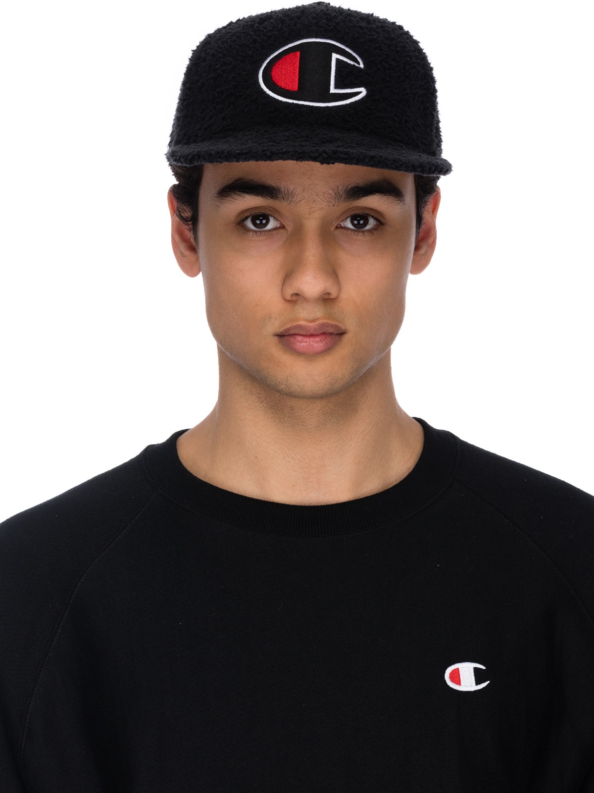 Champion: Black Sherpa Baseball Hat - 1
