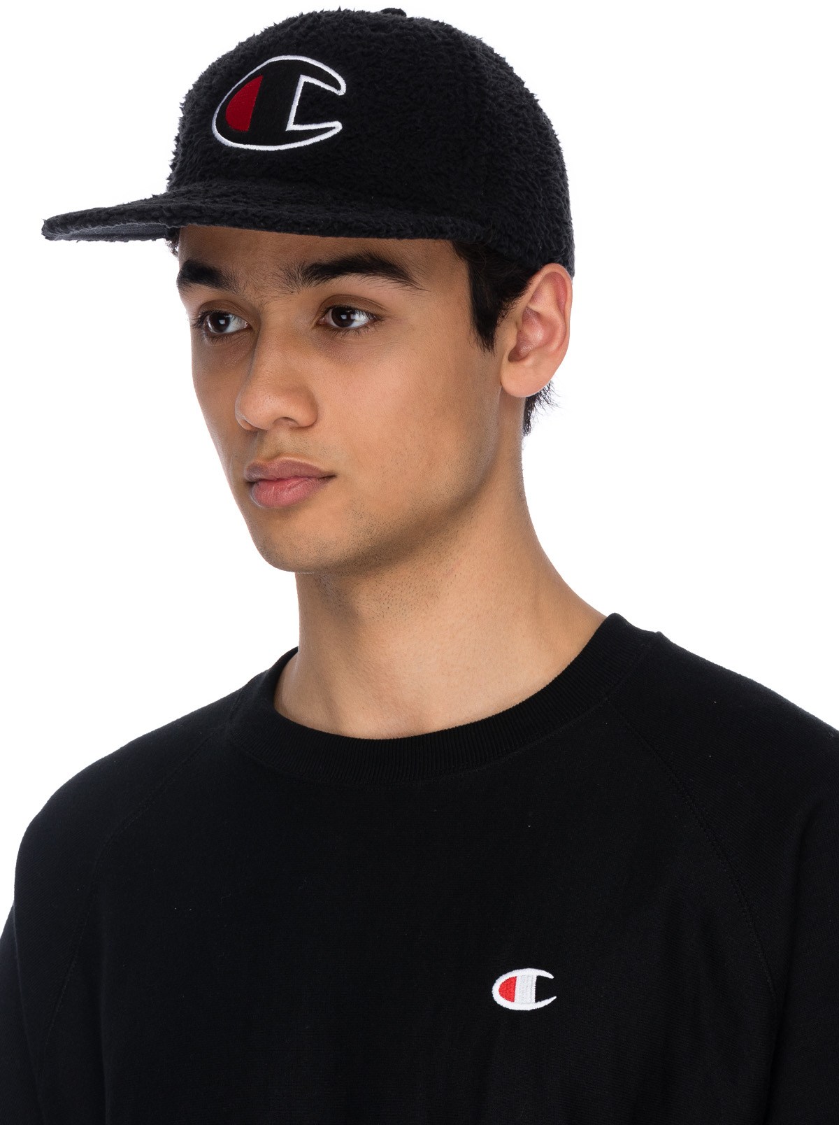 Champion: Black Sherpa Baseball Hat - 2
