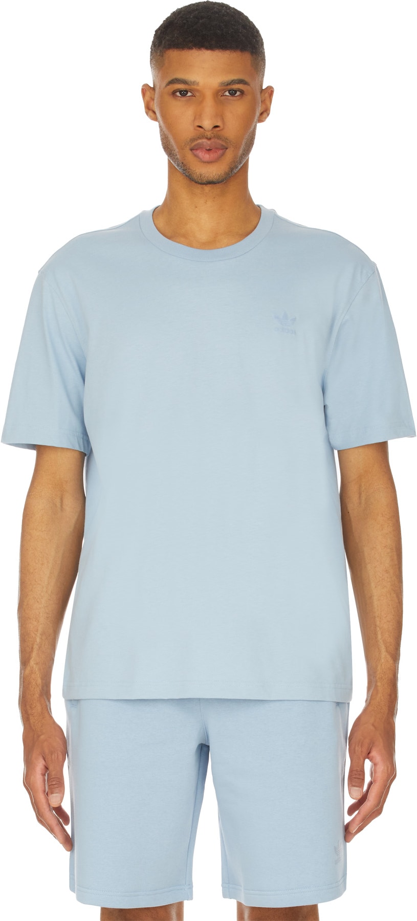 adidas Originals: Blue Adicolor MM Trefoil T-Shirt - 1