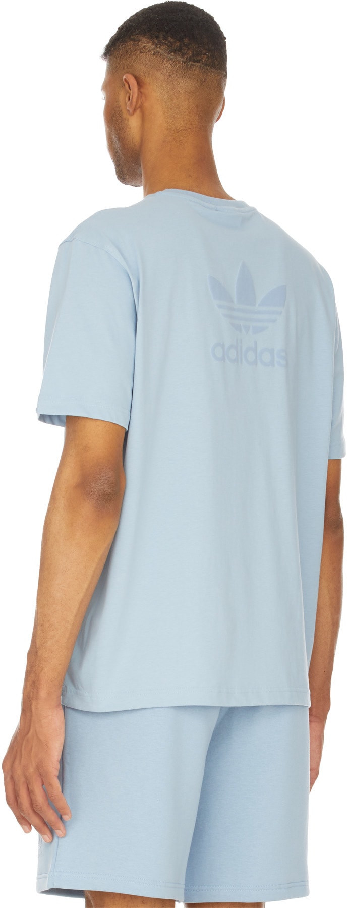 adidas Originals: Blue Adicolor MM Trefoil T-Shirt - 3