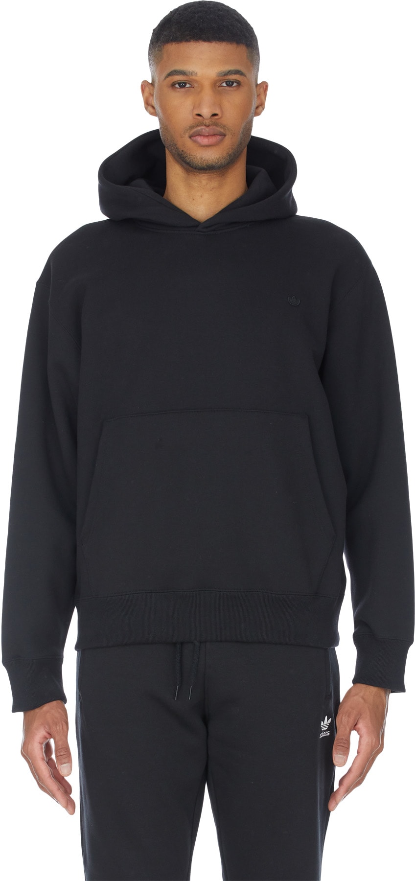 adidas Originals: Noir Veste à Capuche Adicolor Trefoil Noir - 1