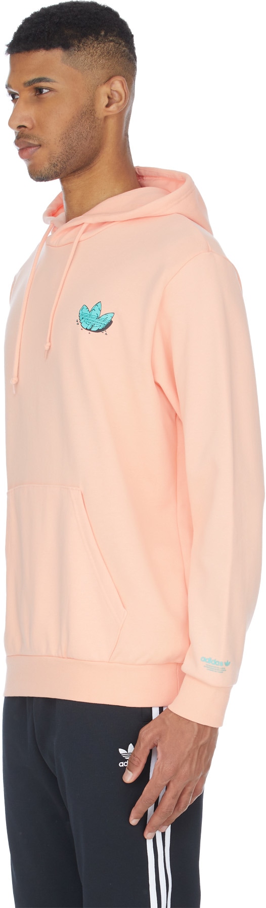 adidas Originals: Pink Funny Dino Hoodie - 2