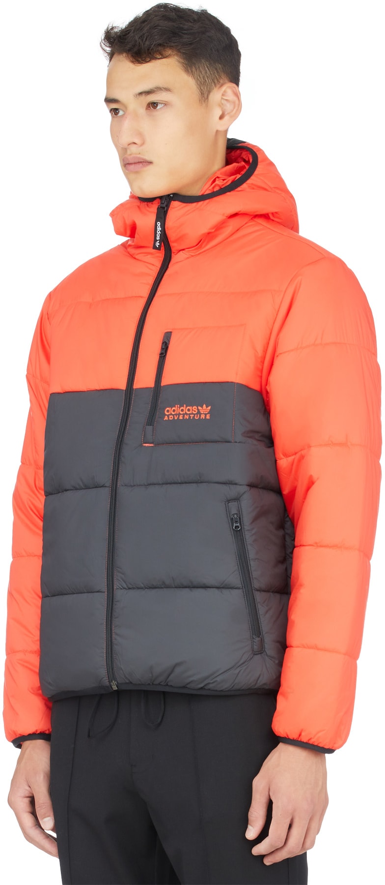 adidas Originals: Black Adventure Reversible Puffer Jacket - 2