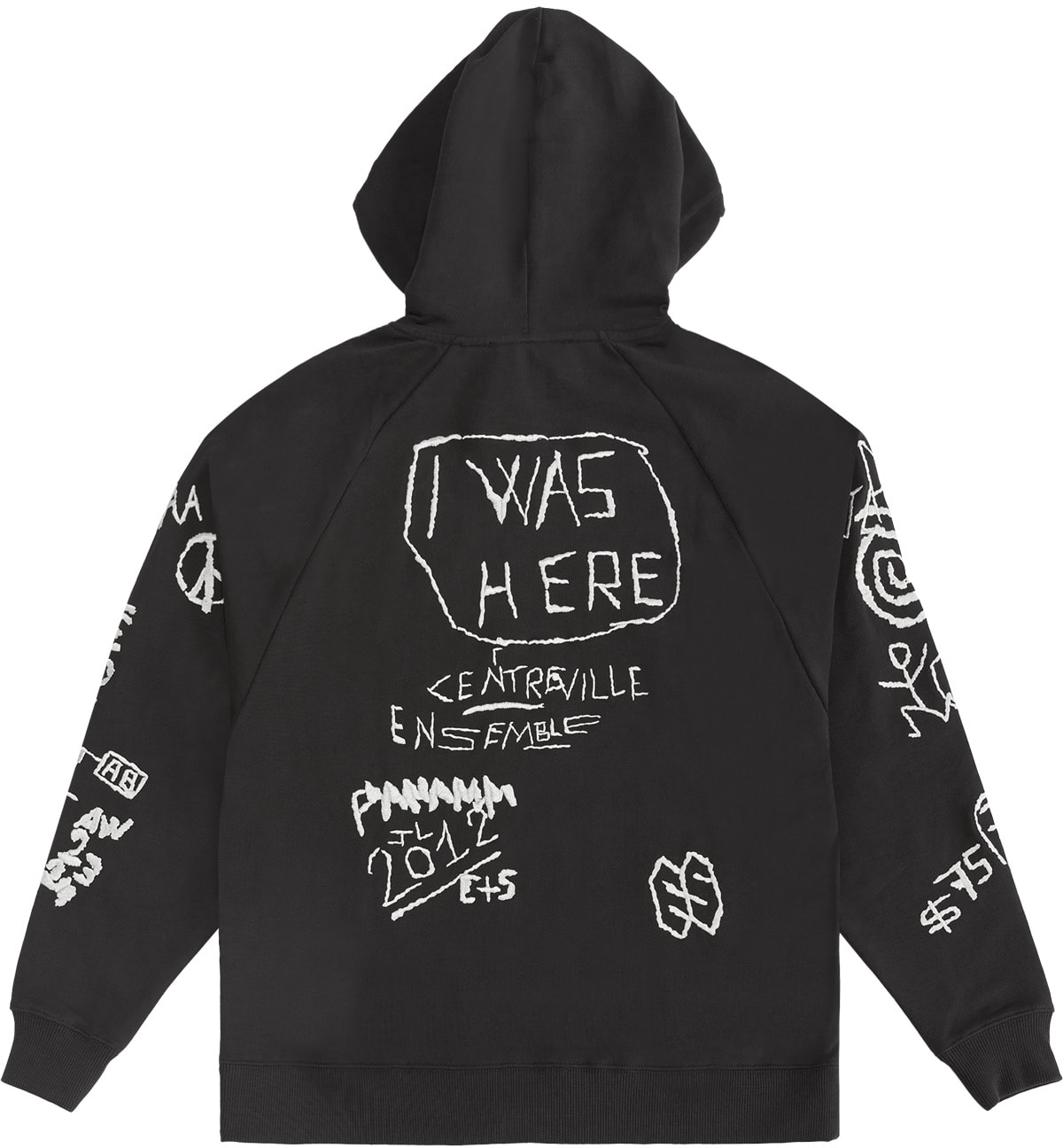 Études: Brown Racing Graffiti Hoodie - 2