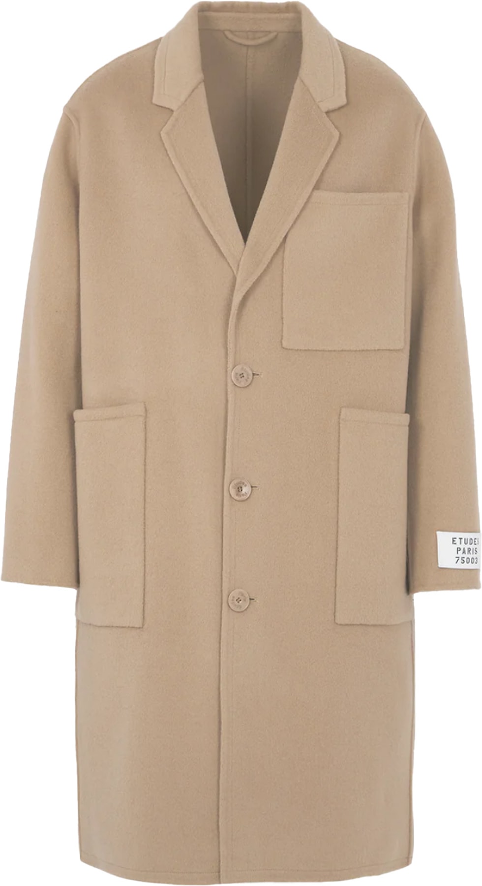 Études: Neutrals Archeology Wool Coat - 1