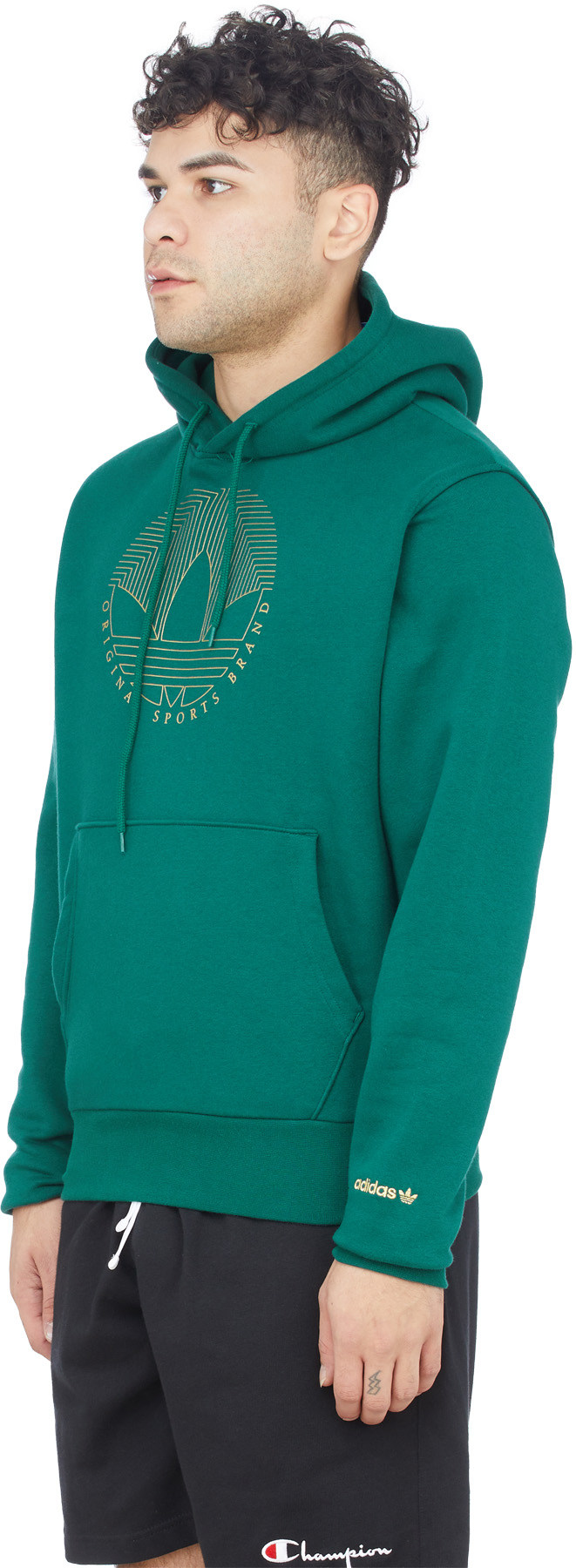 adidas Originals: Green Deco Trefoil Hoodie - 2