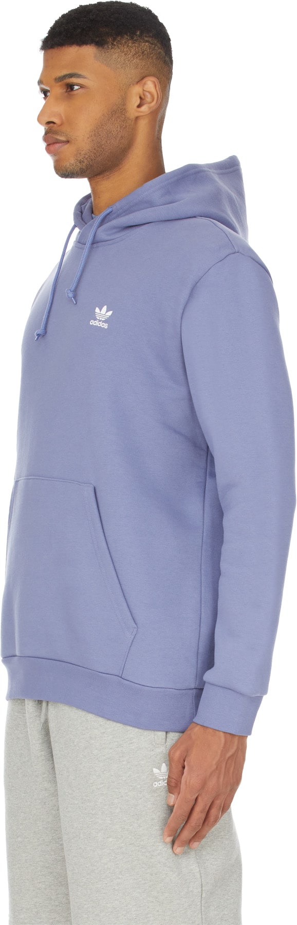 adidas Originals: Purple Adicolor Essentials Trefoil Hoodie - 2