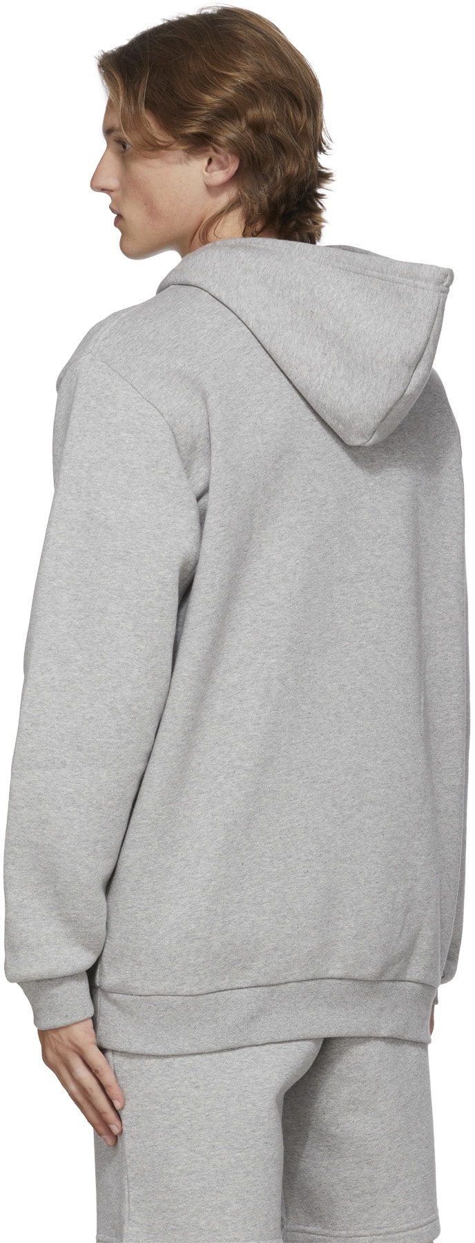 adidas Originals: Grey Adicolor Essential Trefoil Hoodie - 3