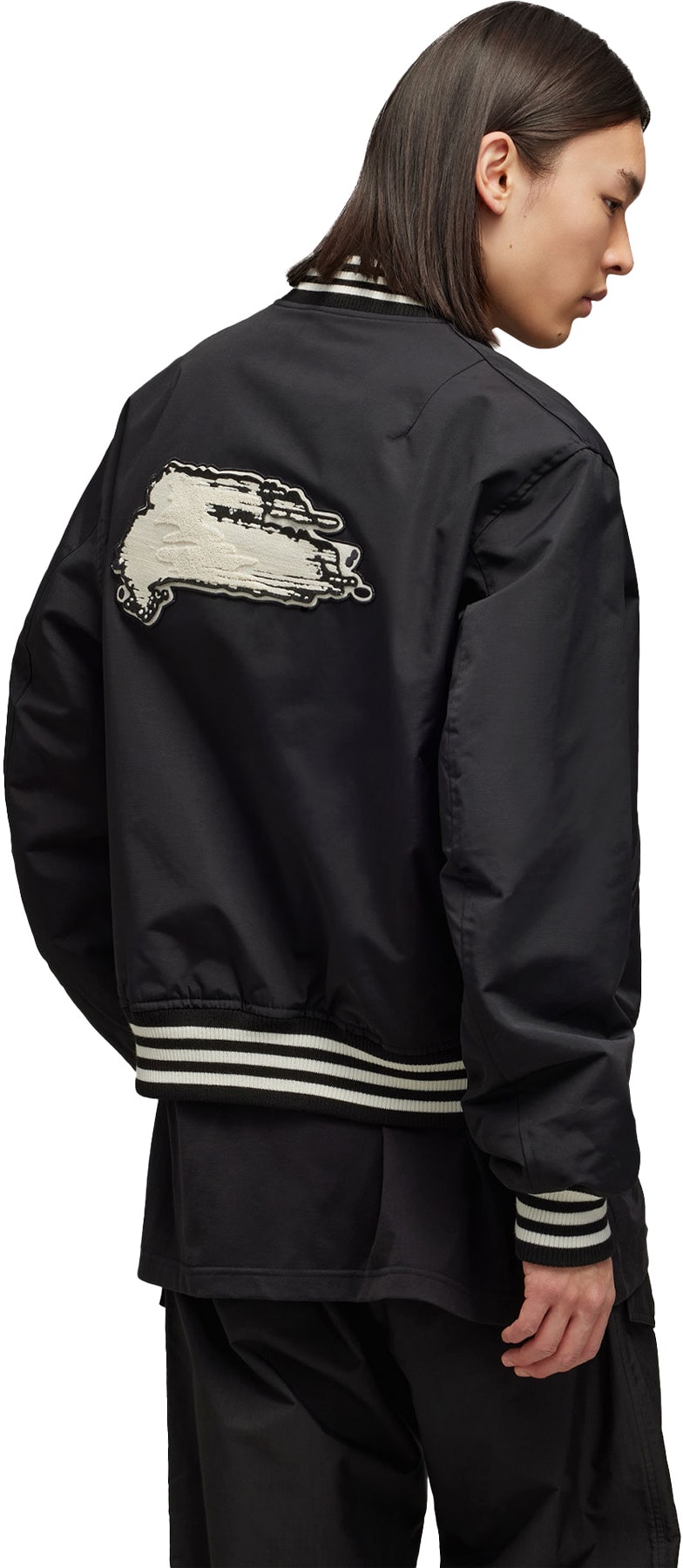 Y-3: Black Team Jacket - 4