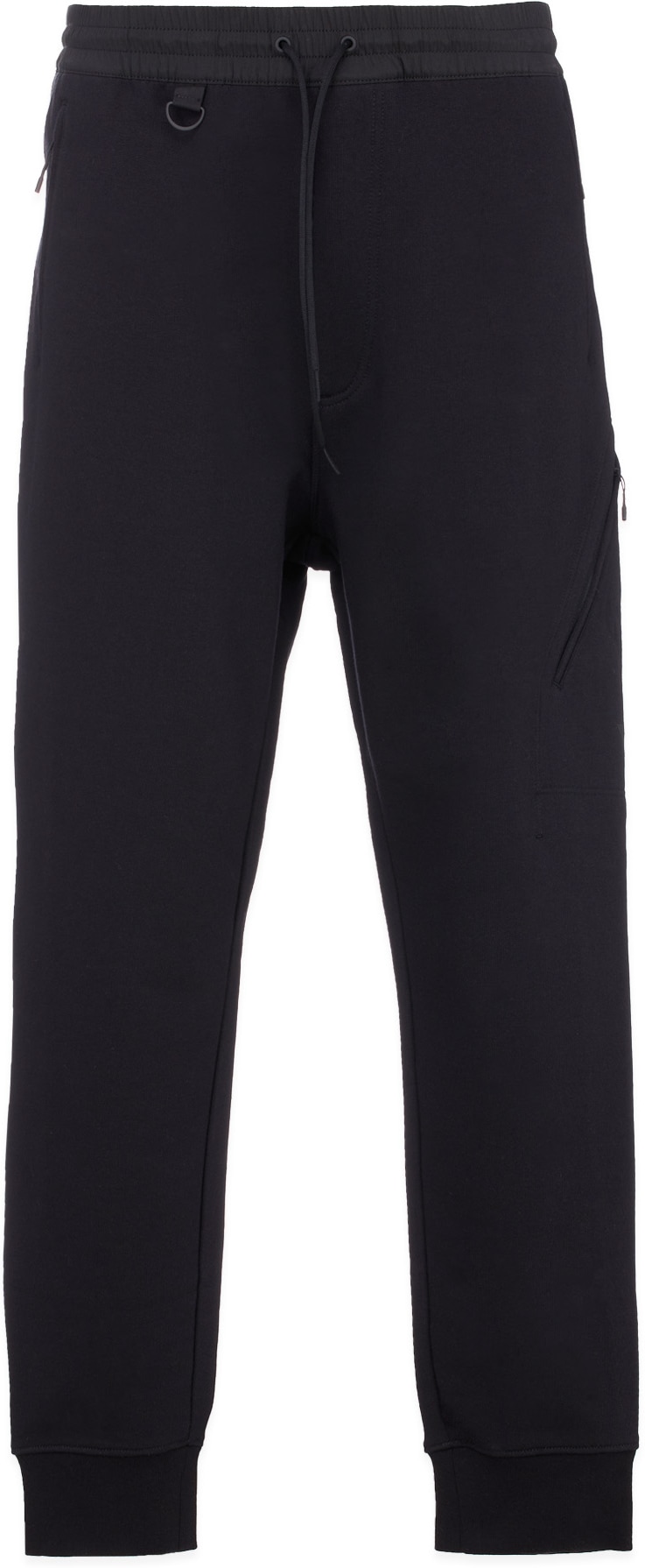 Y-3: Black Classic Terry Utility Pants - 1