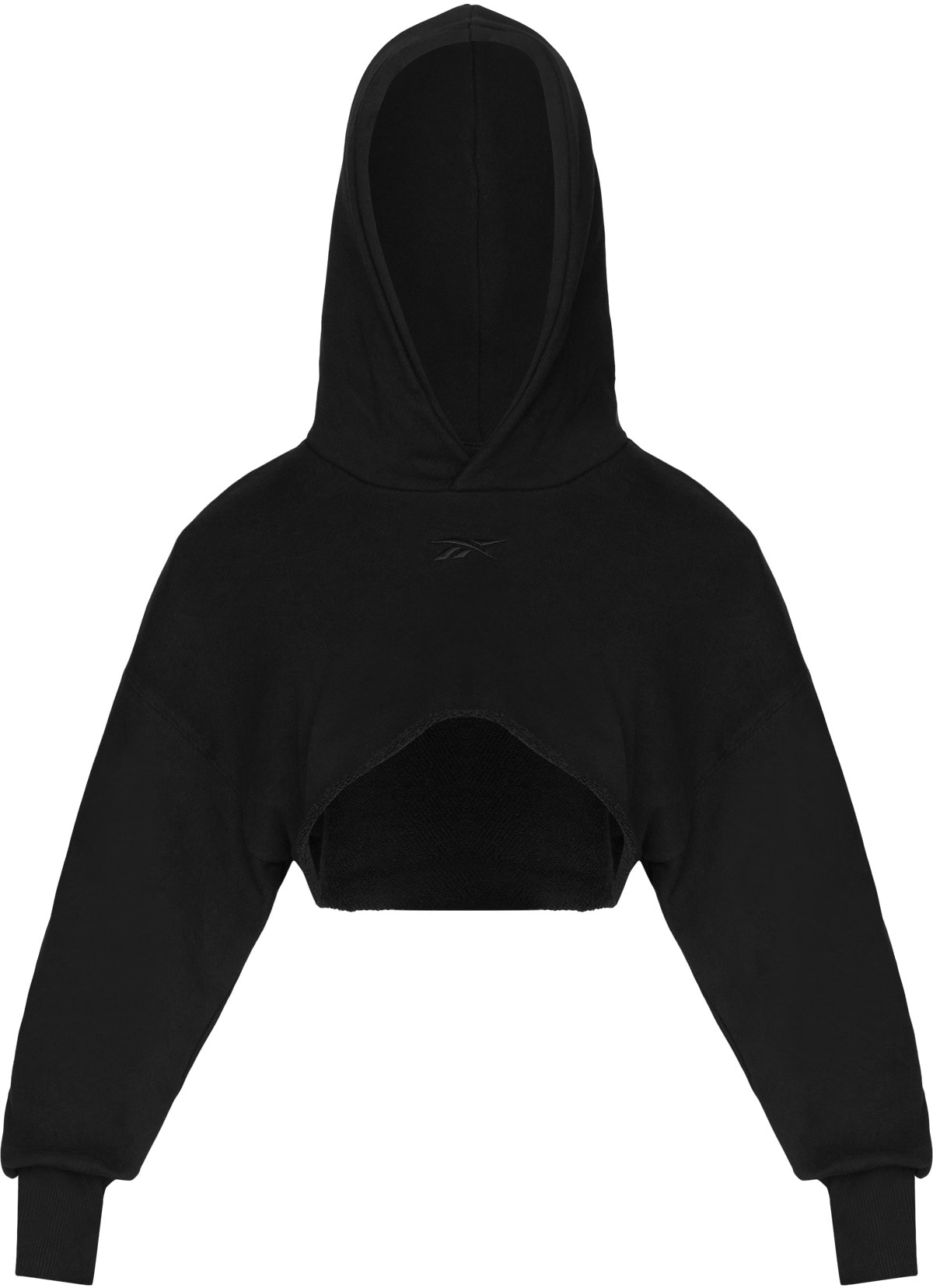 Reebok: Noir Veste à Capuche Court Cardi B Noir - 1