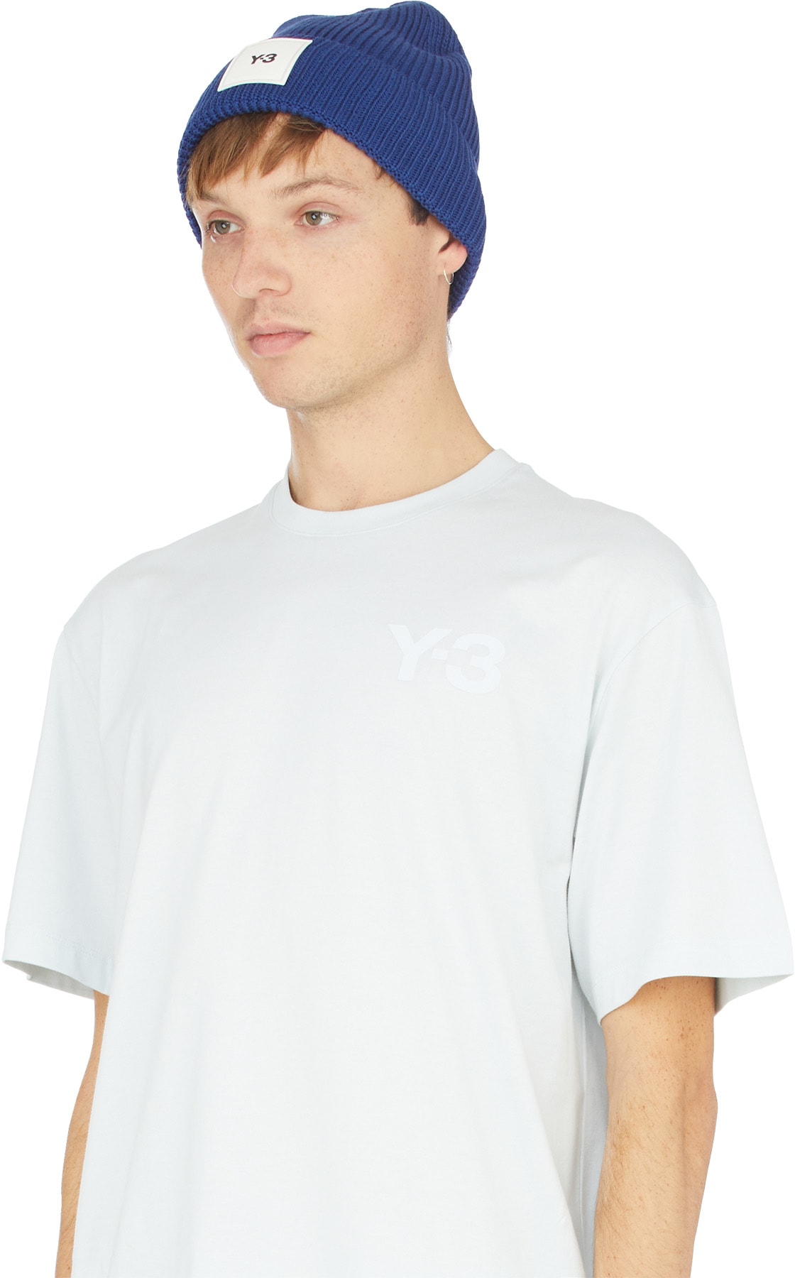 Y-3: Bleu Bonnet Classique Bleu - 3