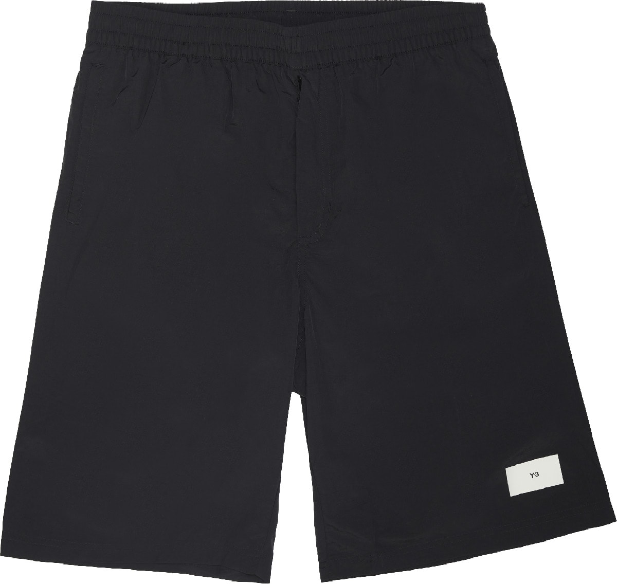 Y-3: Black Mid Length Swim Short - 1