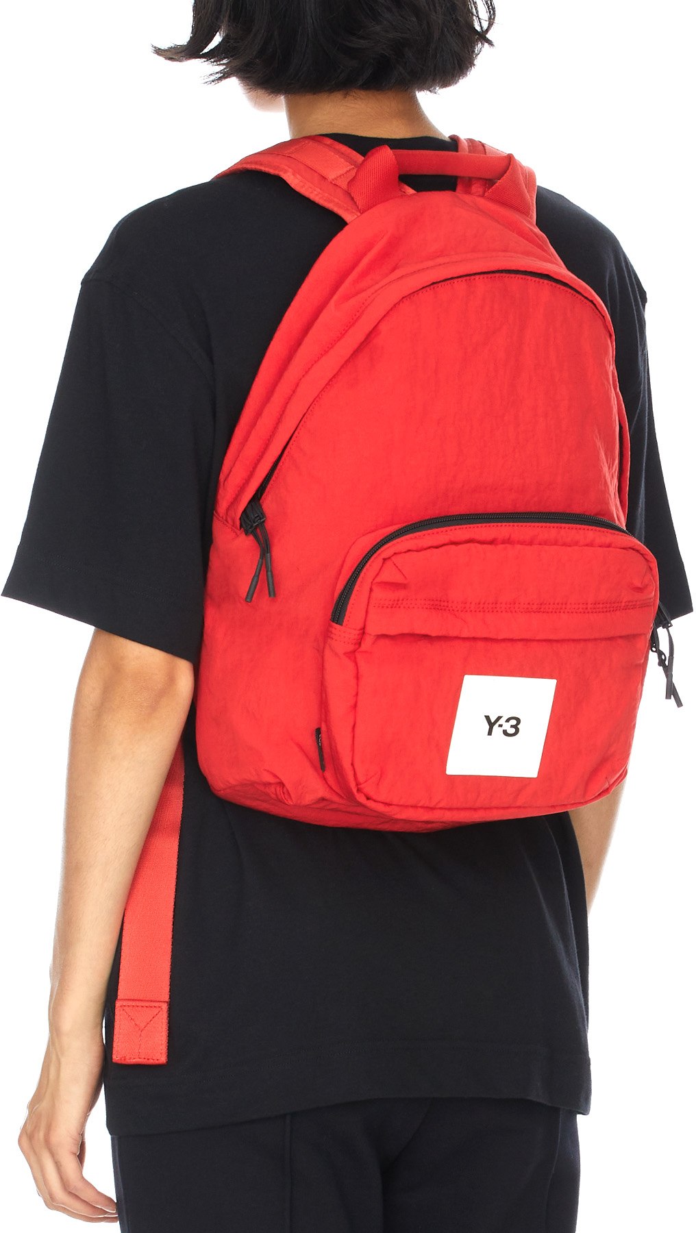 Y-3: Rouge Sac à Dos Techlite Tweak Rouge - 5