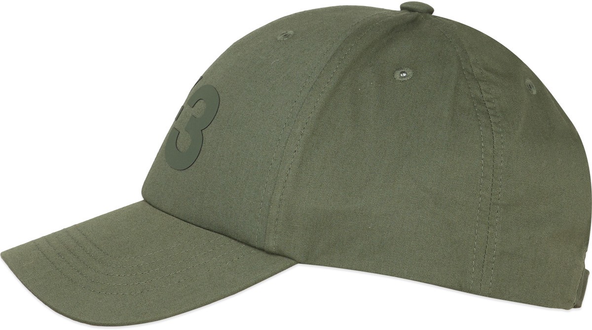 Y-3: Green Logo Cap - 2