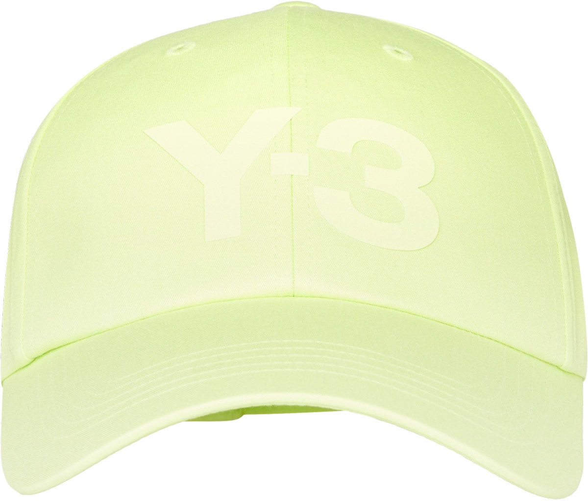 Y-3: Yellow Logo Cap - 1