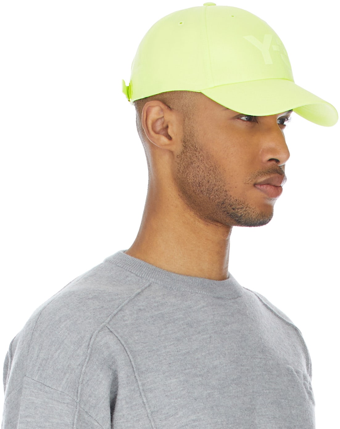 Y-3: Jaune Casquette Logo Jaune - 4