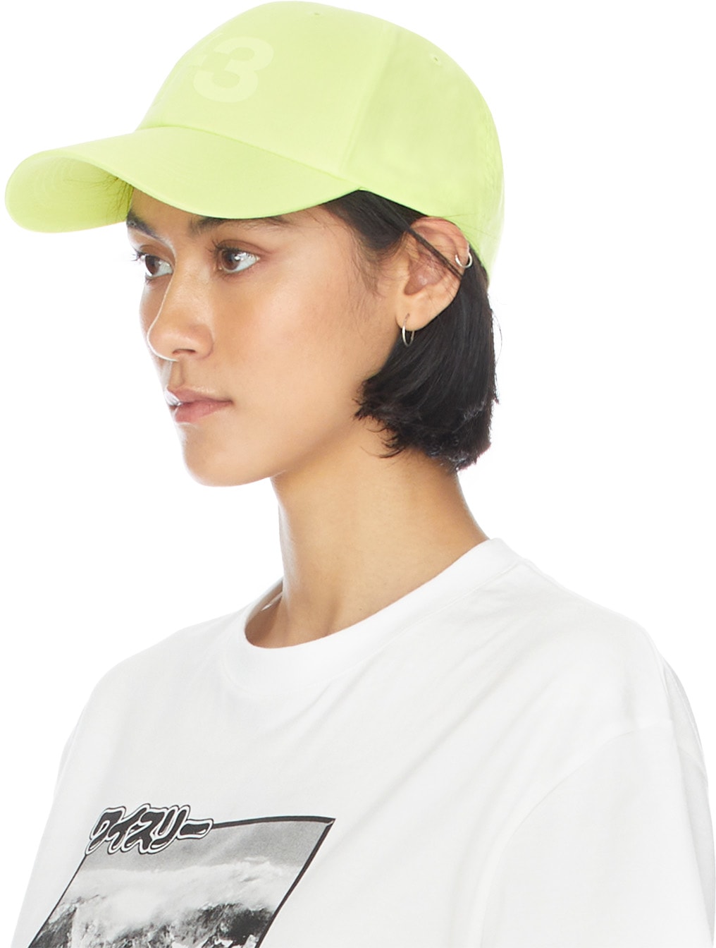 Y-3: Jaune Casquette Logo Jaune - 5