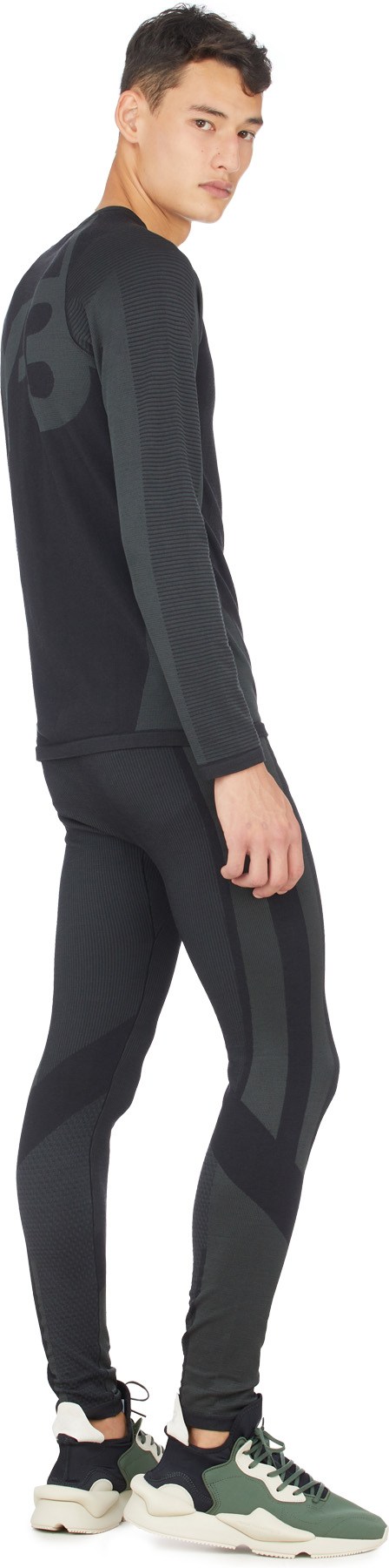 Y-3: Black Classic Running Tights - 4