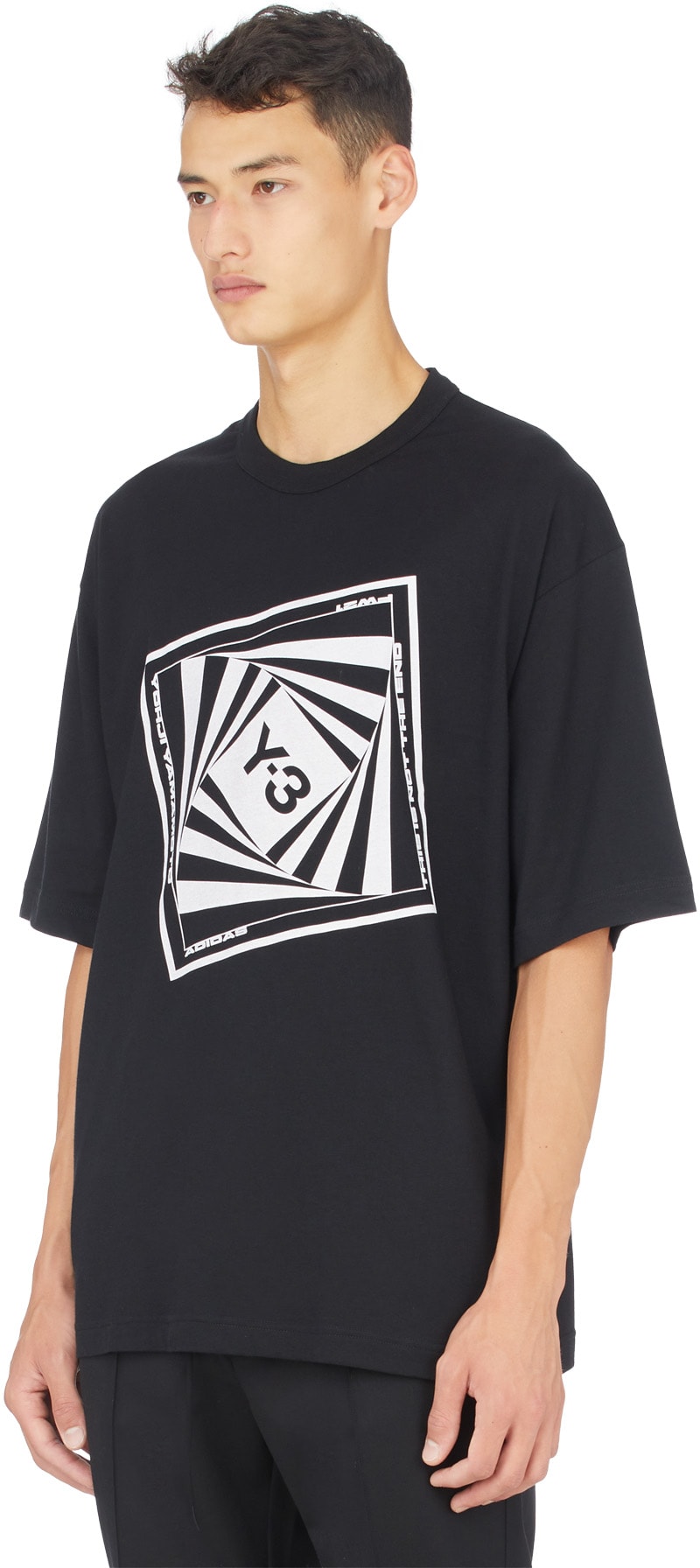 Y-3: Black Optimistic Illusions T-Shirt - 2