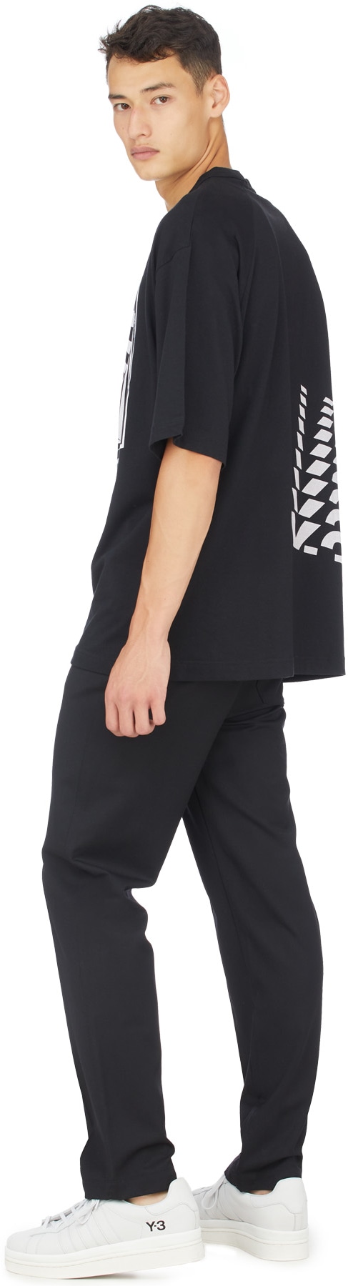 Y-3: Black Optimistic Illusions T-Shirt - 4