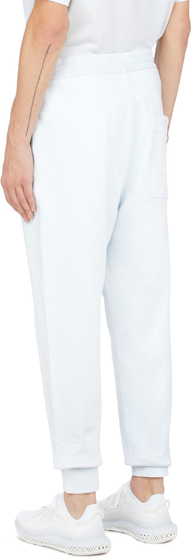 Y-3: Blue Classic Terry Cuffed Pant - 3