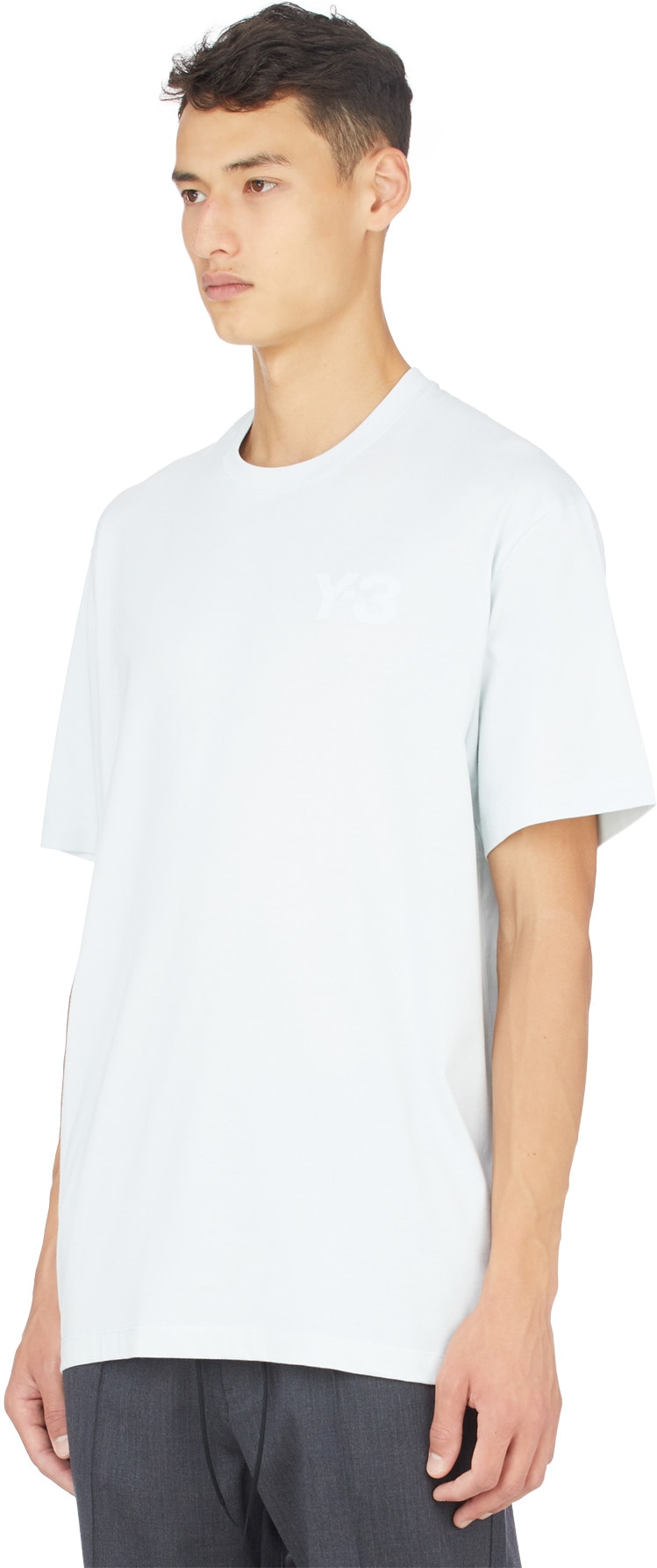 Y-3: Blue Classic Logo T-Shirt - 2