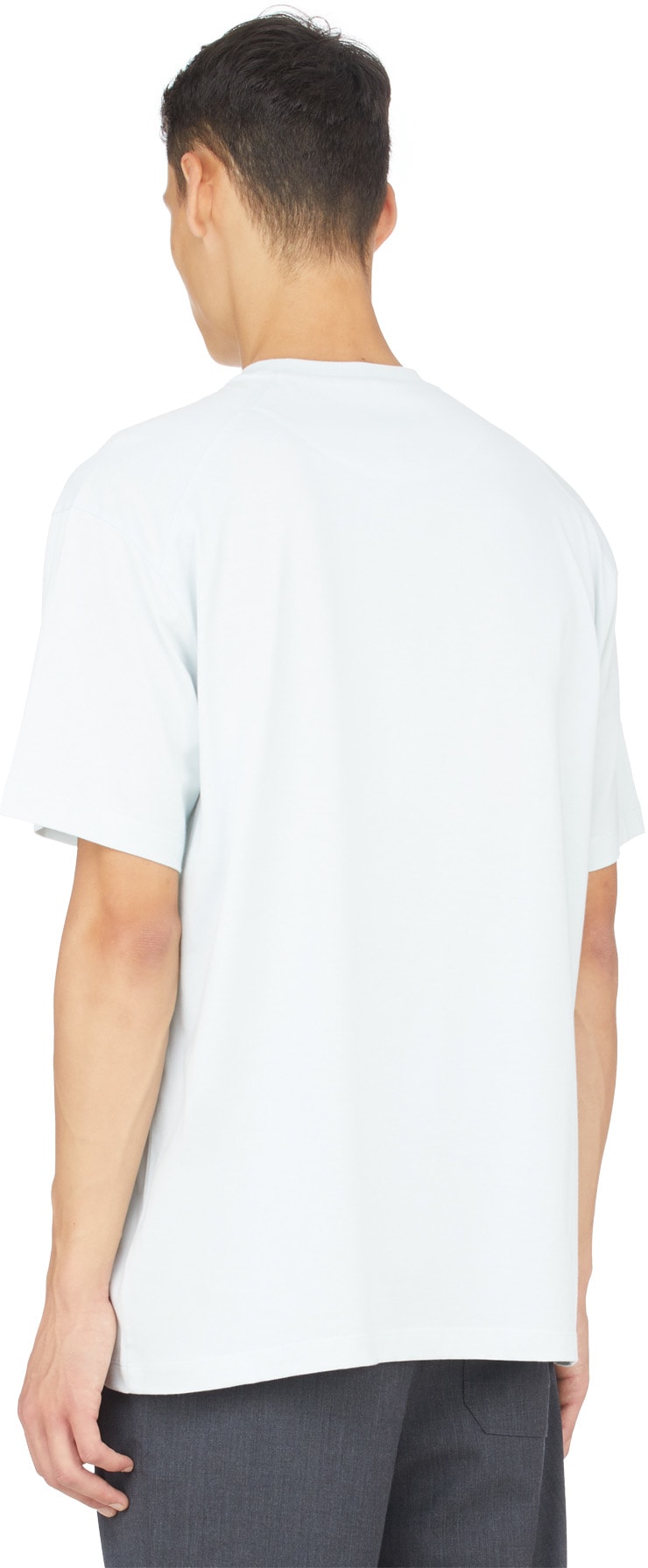 Y-3: Blue Classic Logo T-Shirt - 3