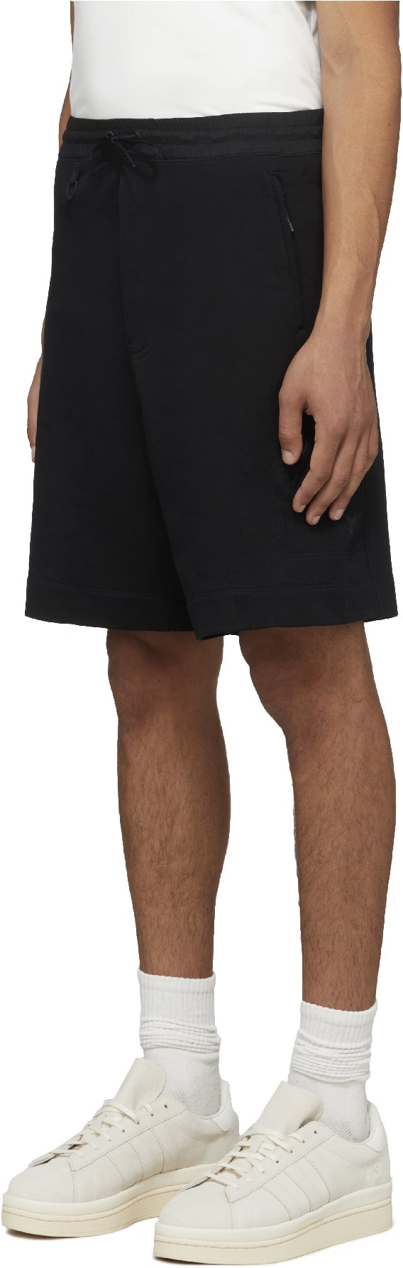 Y-3: Black Classic DWR Terry Utility Short - 2