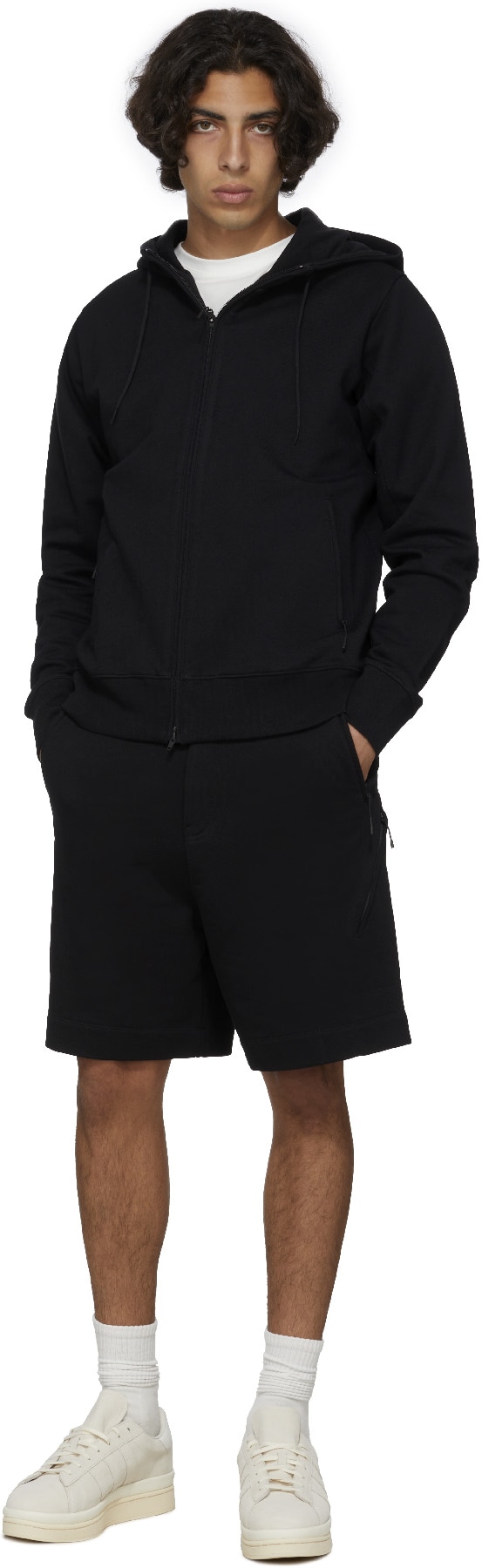 Y-3: Noir Short Classique DWR Terry Utility Noir - 4