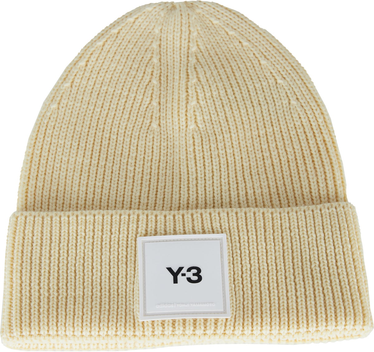 Y-3: Yellow Classic Beanie - 1