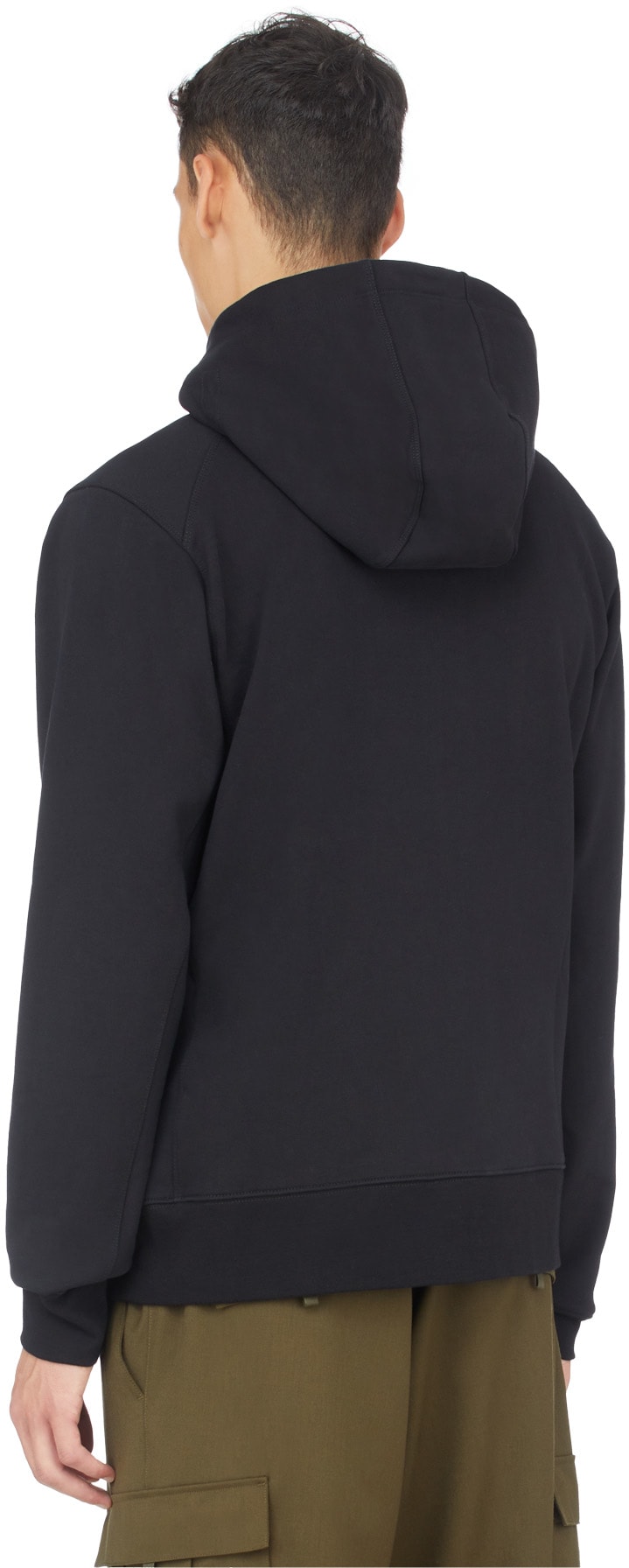 Y-3: Black Classic Terry Utility Hoodie - 3