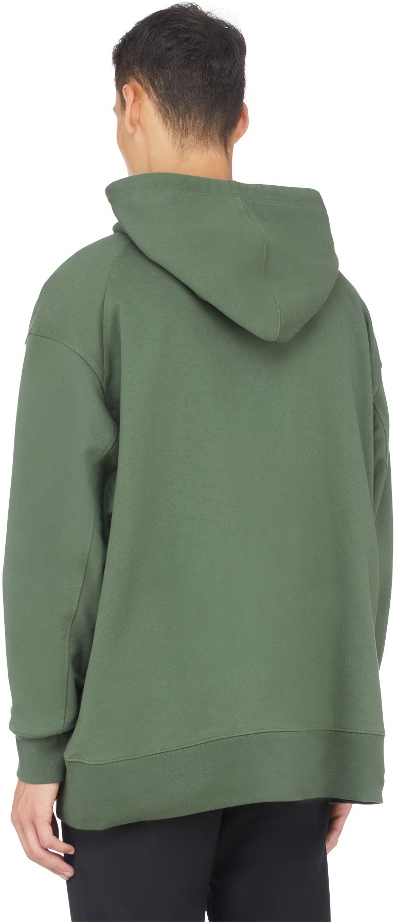 Y-3: Green Classic Chest Logo Hoodie - 3