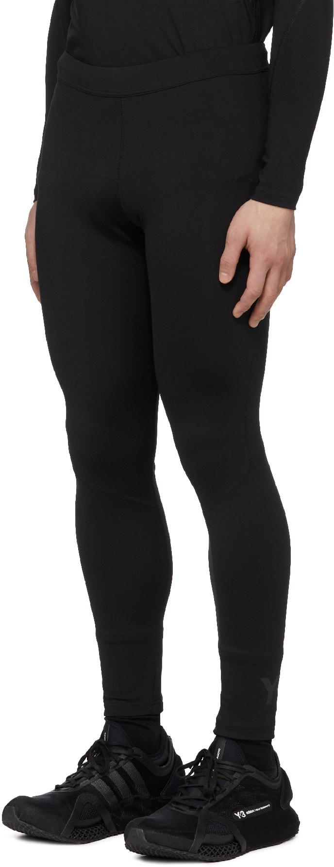 Y-3: Black Classic Swim Tights - 2