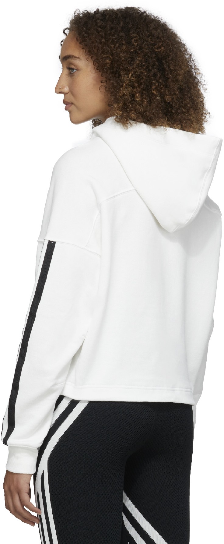 Y-3: White CH1 Stripes Hoodie - 3