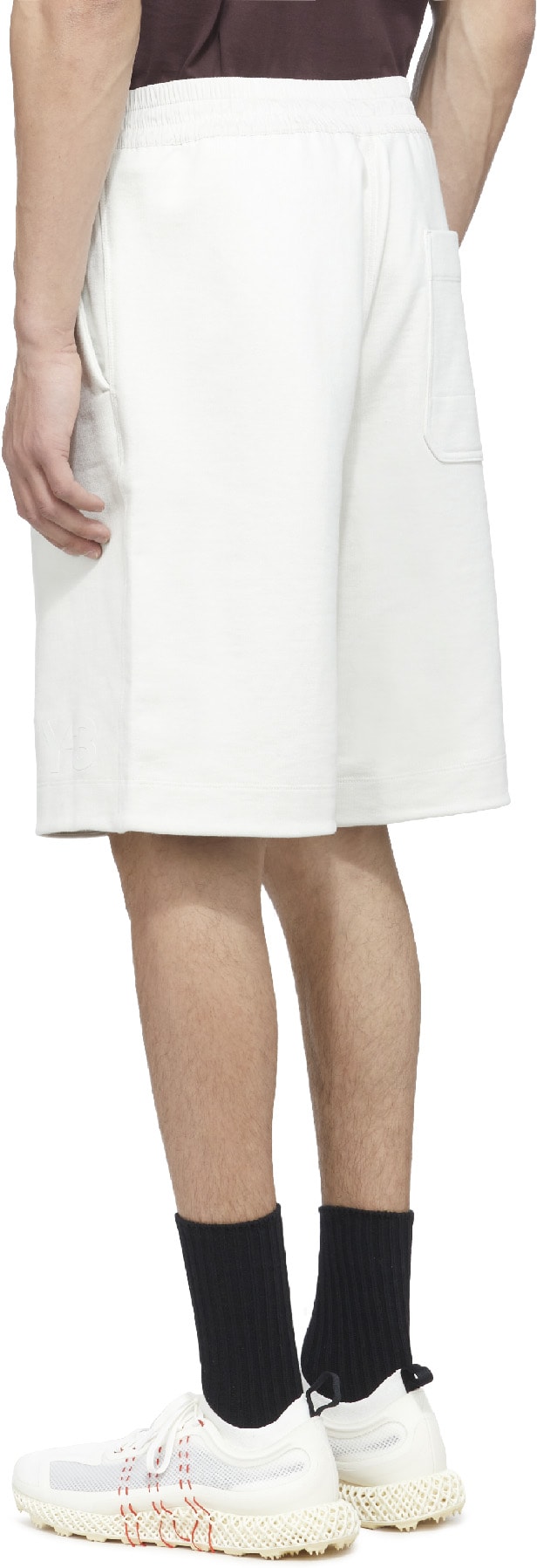 Y-3: Neutrales Short Classique Terry Neutrales - 3