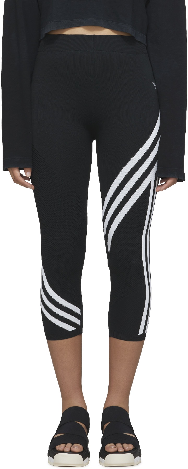 Y-3: Black CH1 Tights - 1