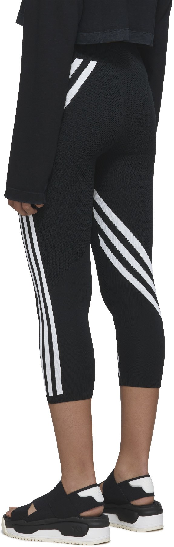 Y-3: Black CH1 Tights - 3