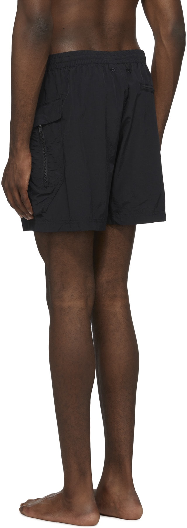 Y-3: Noir Short de Bain Classic Utility Noir - 3