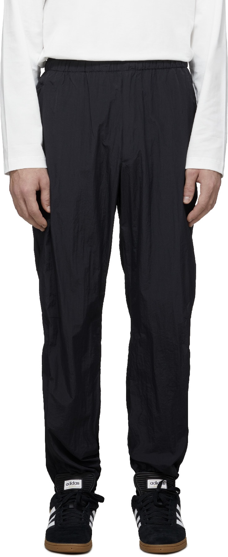 Y-3: Black Classic Shell Pant - 1