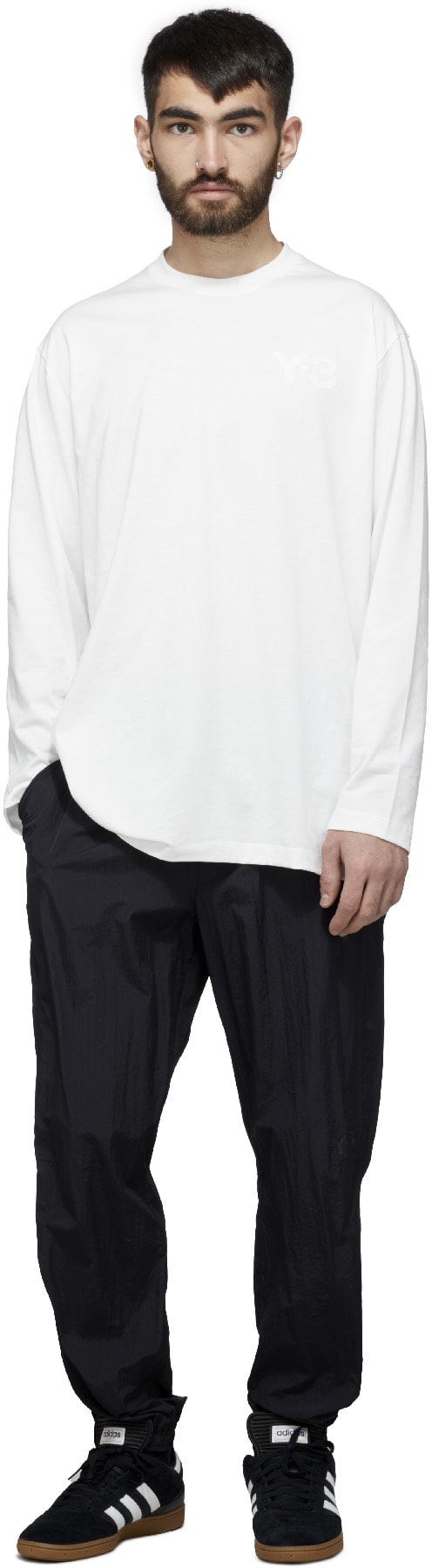 Y-3: Noir Pantalon Shell Classique Noir - 4