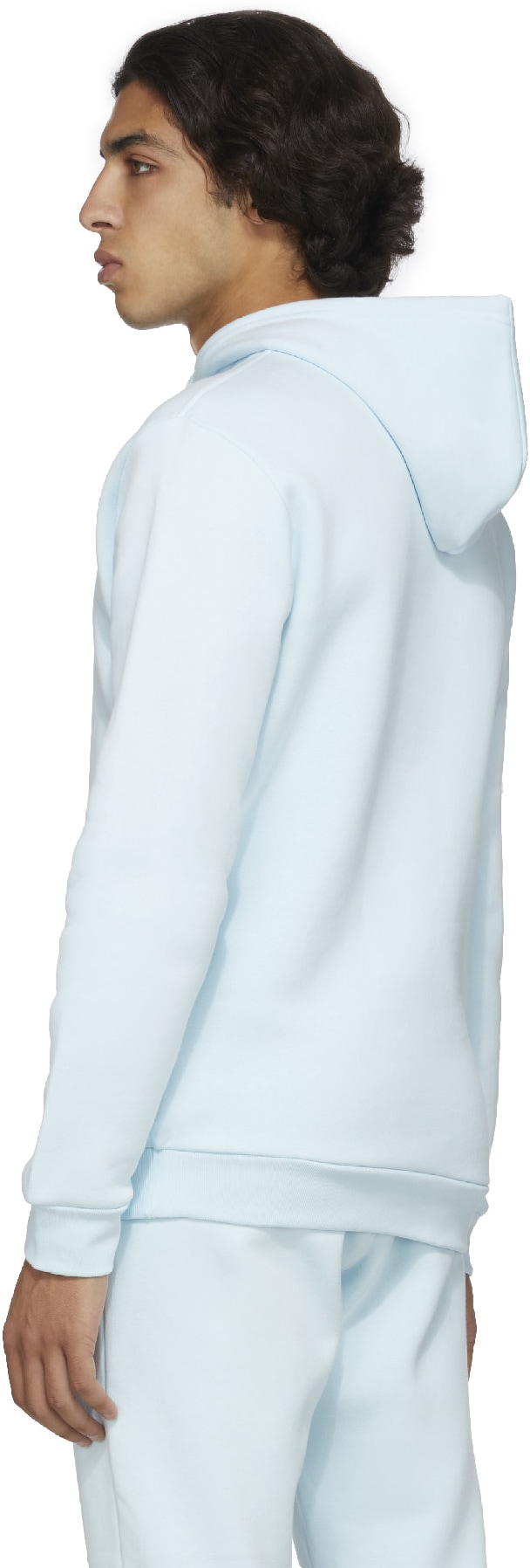 adidas Originals: Blue Adicolor Essential Trefoil Hoodie - 3